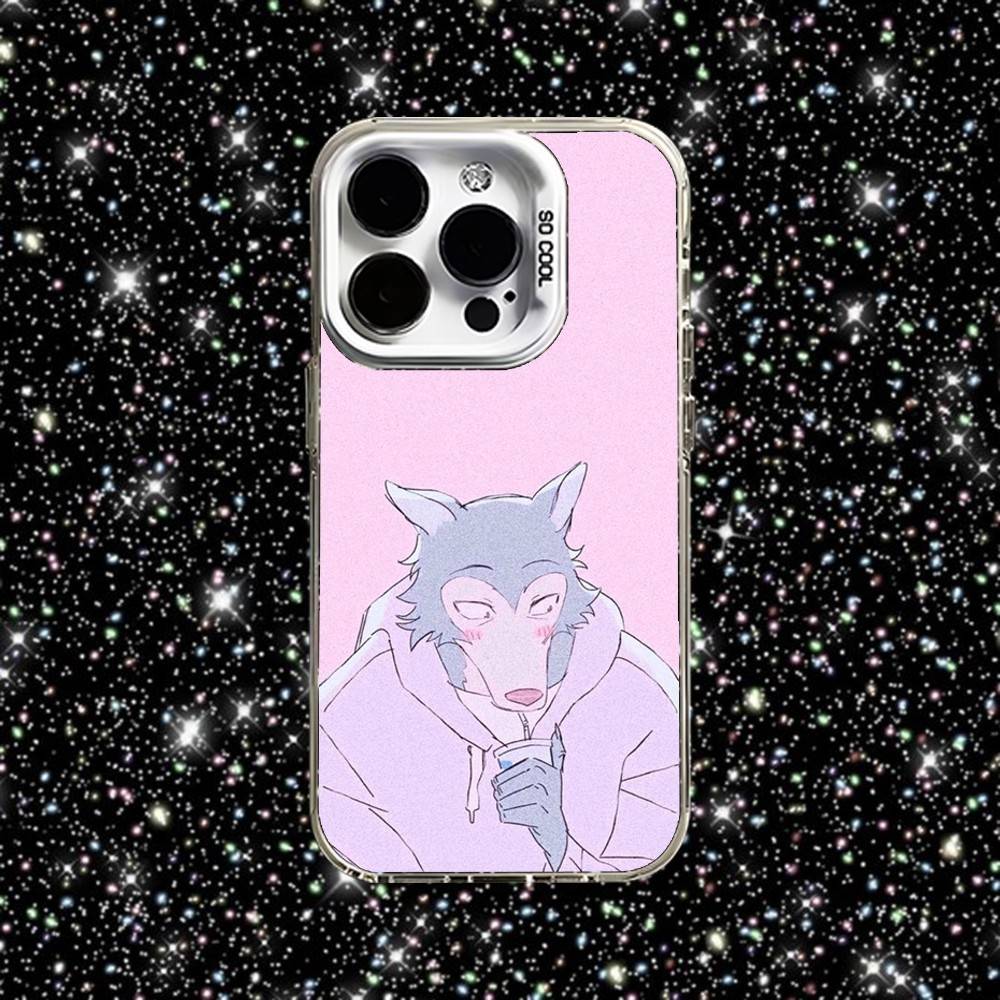 

Чехол для телефона B-BEASTARS (манга) для iPhone 16,15,14,13,12,11,Pro,XS,Max,Plus,Mini,SE Белый Конфетный Матовый Ударопрочный Чехол iPhone12