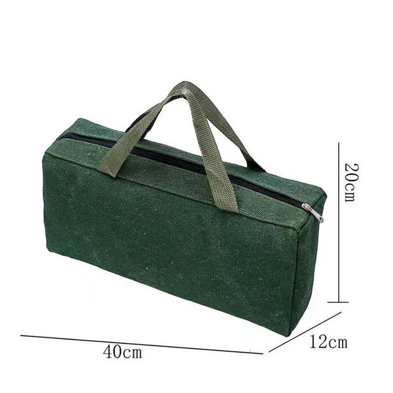 Thickened Canvas Electrician Tool Bag for Screwdrivers & Hardware