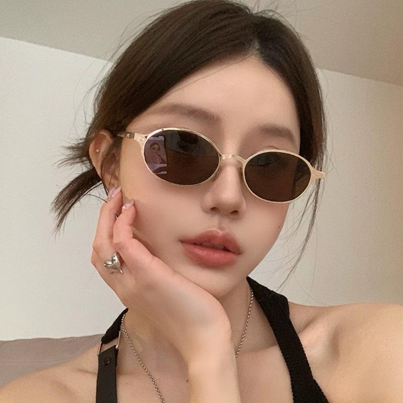 New Vintage Round Sunglasses Women Men Brand Circular Sun Glasses Female Oval Eyewear  for Male Female Eyeglasses