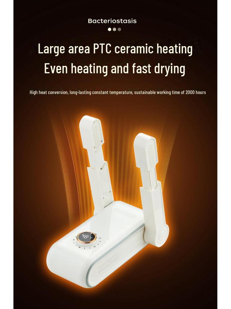Popular Foldable Shoe Dryer with Intelligent Timing & Deodorizing Sterilization for Home & Dorm Use