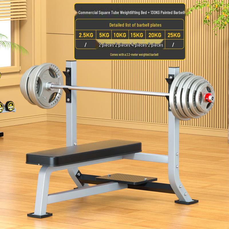 Aichen Adjustable Bench Press & Barbell Rack with Weight Set