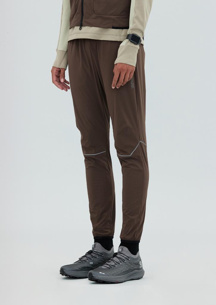 KALEG Mens Air Blade Running Pants Mild Brown