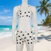 Boxer Shorts Swimwear Set Halter Neck Sling Polka Dot Swimsuit Fashion Bikini Suit  Vacation