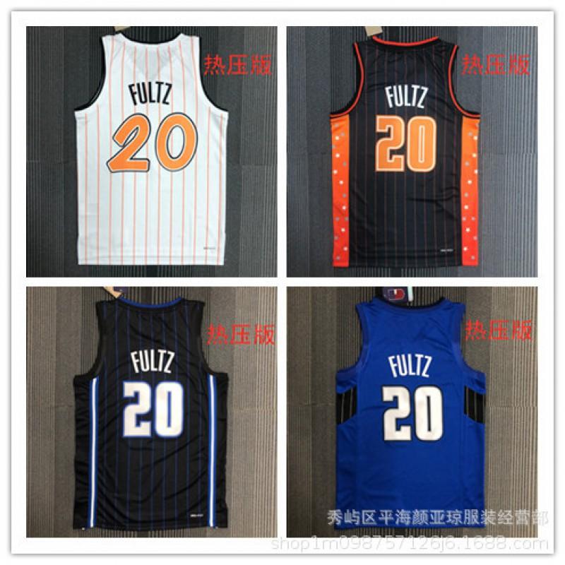 Basketballtrikot Orlando Magic 20 Markelle Fultz Hitzepresse Performance Sportbekleidung Herren Damen Herbst Winter