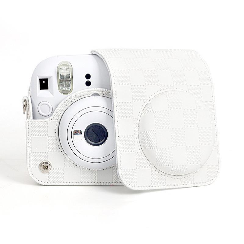 [Film Lab] Instax Mini 12 PU Leather Camera Case Soft Protective Case with Strap CAA45