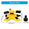 360 Degree Automatic Rotating Garden Water Sprinkler Quick Rotating Nozzle Adjustable Garden Yard Irrigation Supplies