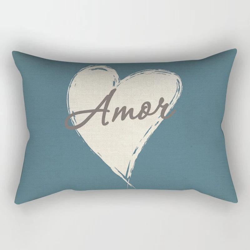 Nordic Sweet Home Light Blue Geometric Pillowcase Decorative Sofa Cushion Cover Pillowcase