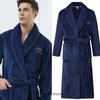 Coral Velvet Bathrobe Shower Kimono Robe Winter New Men's Home Wear Loose Thickened Pajamas