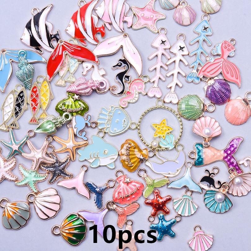 Different Random Mix Enamel Flower Charms For Jewelry Making Supplies Cute Tulip Tulip Rose Flowers Plant Charm Pendant Breloque