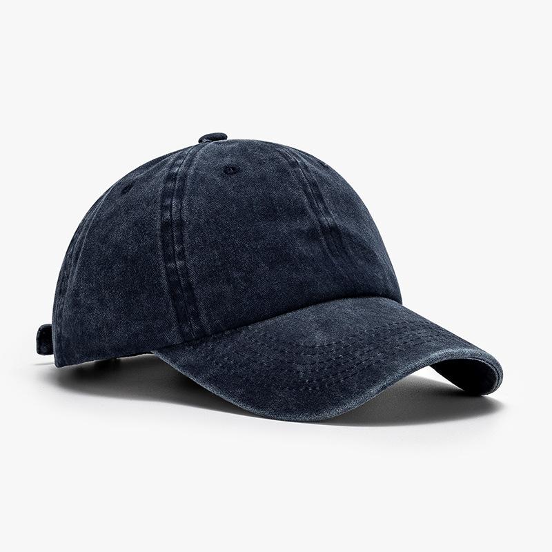 Hat Men's Trend Cap Women's Trend Brand Spring and Summer Versatile Washed Retro Soft Top Sunscreen Baseball Cap