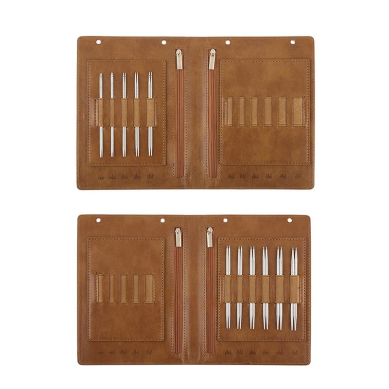 Interchangeable Knitting Needle Set with Carrying Case, DIY Sweater Knitting Tools Accessories Kits for Handmade Crafts