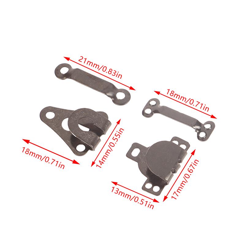 10Set Metal Trousers Suit Pants Hook Button Skirt Invisible Hooks And Eyes Closure Fastening Buckle Diy Pants Adjustment Buckles