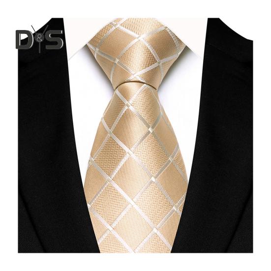 

Деловой галстук с квадратным геометрическим узором, однотонный, гладкий атласный, деловой галстук, повседневный галстук, уличные мероприятия, свадьбы, аксессуары золотистый