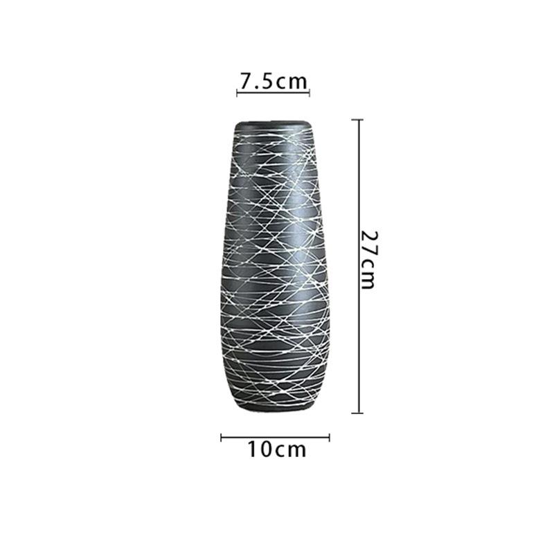

Современная минималистичная дзен-керамическая ваза для столешницы, сухих цветов и декора: Чайная комната, Гостиная или Винный шкаф