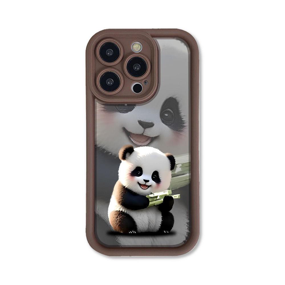 Premium Panda Applicable iPhone17PorMax Mobile Phone Case 14 Apple 13 Frosted 12/15 All-inclusive Soft Case