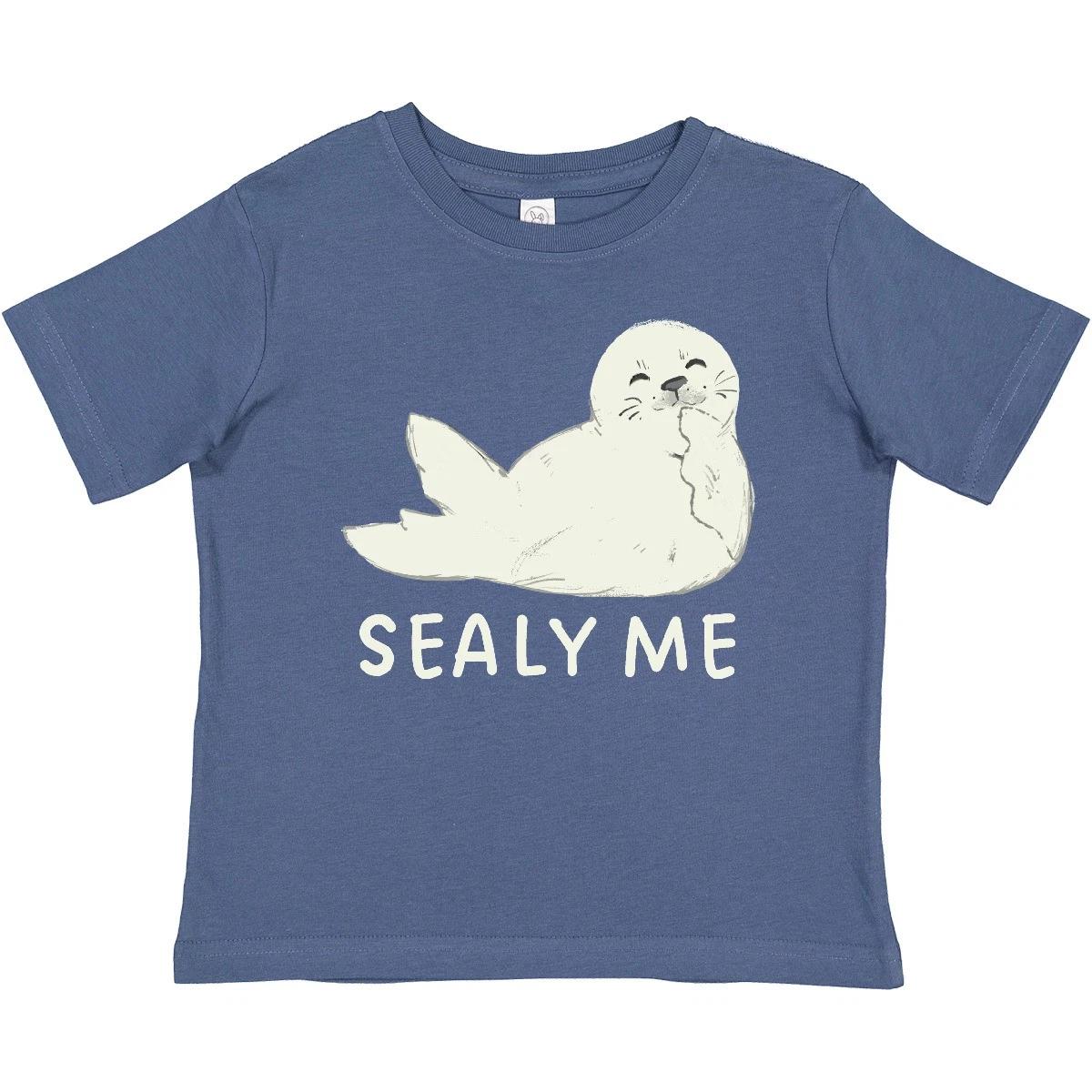 Inktastic Sealy Me Baby T-Shirt Humor Pun Fun Funny Seals Babies Pup Pups Young 100