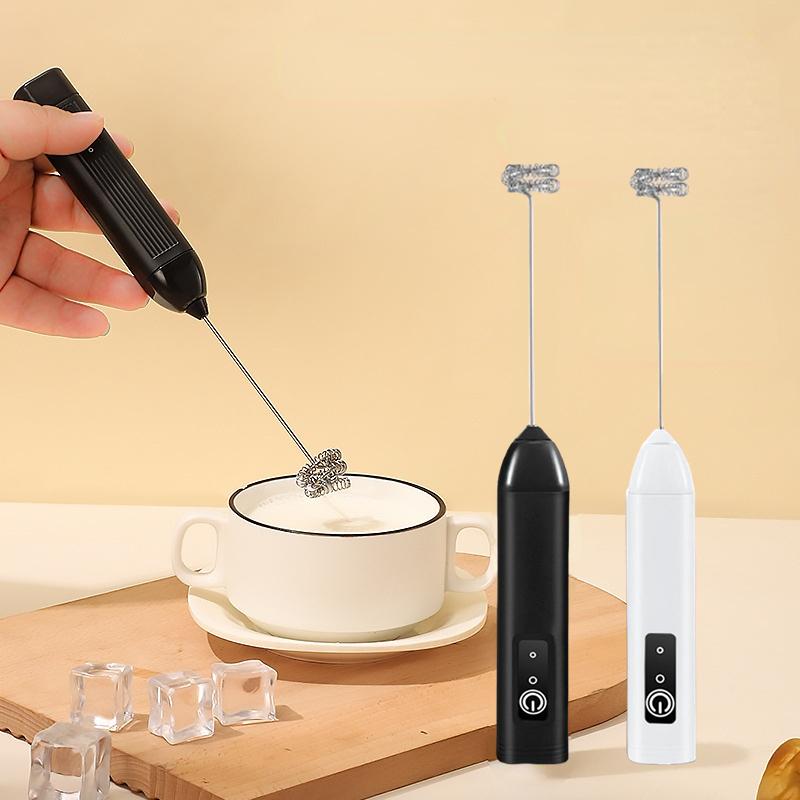 Powerful Kitchen Stirrer Handheld Milk Frother Foam Maker Coffee Drink Mixer Electric Rechargeable Egg Beater for Lattes Coffee