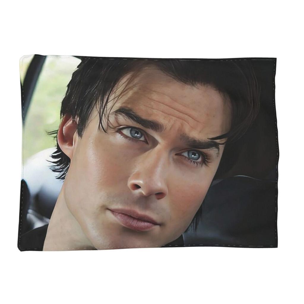 The Vampire Diaries Damon Salvatore Decke Weiche Warme Flanell Überwurfdecke Abdeckung für Bett Wohnzimmer Picknick Reise Zuhause Sofa