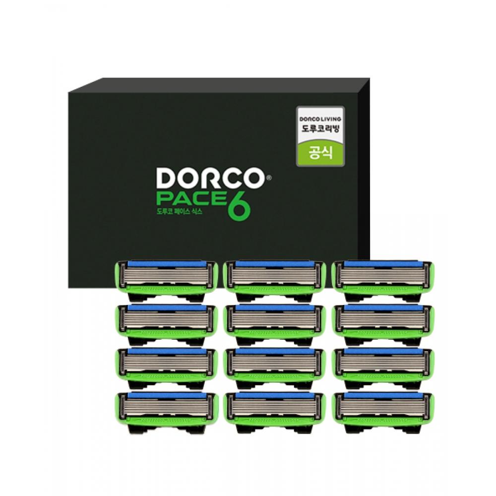 Dorco Face6 Shaving Blade Set  12 Blades Dorco Face 6 Razor Blade Set (12 blades)