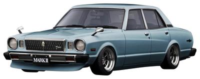 Ignition model Toyota MarkII Sedan Grande Hellblau Metallic Fertigprodukt 1/18 (MX41)
