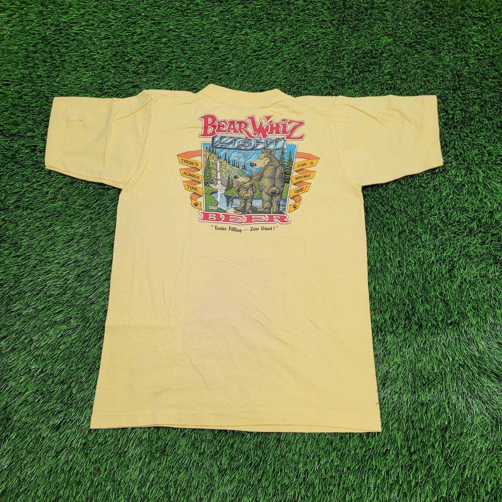 

Vintage 1986 Funny Bear Shirt Small 18x24 Yellow M