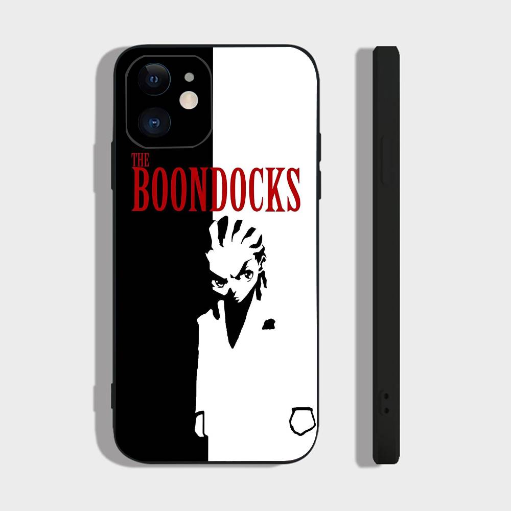 Cartoon The B-Boondocks For IPhone 15 16 14 Plus 13 12 11 17 Pro Max 17 Air Black Soft Phone Cover