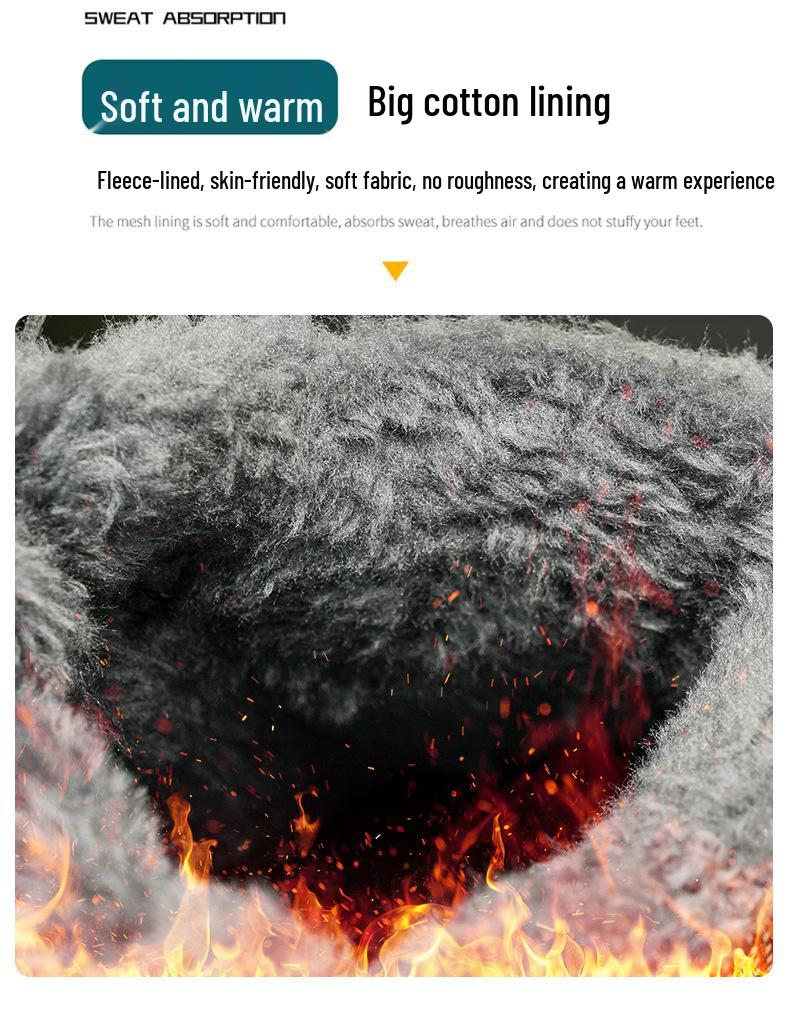 Warm Winter Leather & Velvet High-Top Hiking Boots for Kids