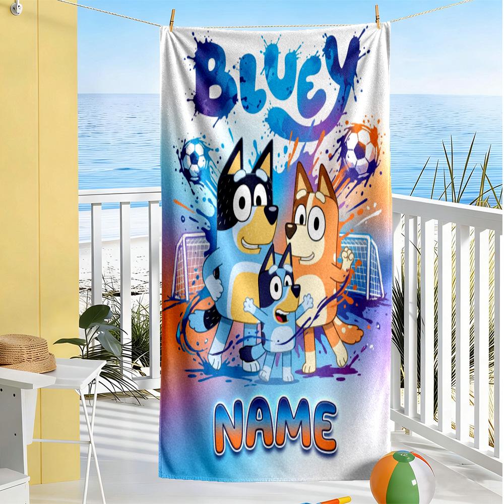 Colorful Animal Friends Customize Text Beach Towel Soft Durable Quick-Dry Portable for SwimmingBeachCamping Travel Beach AccessoriesGym