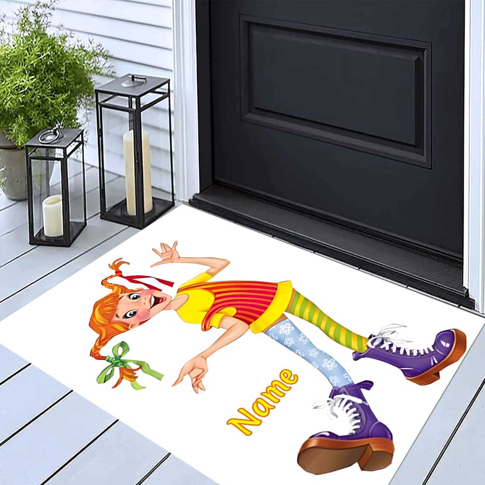 Pipi Customize your name rug, office chair cushion, home bedroom living room gift.