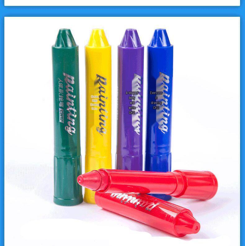 BaoKe Washable Water-Soluble Body & Face Painting Crayons for Kids