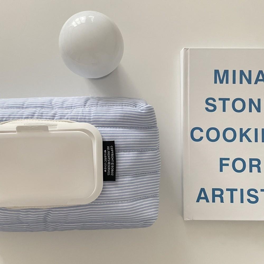 Tragbare Feuchttuchbox Gestreift Gesteppt Auto Taschentuchbox Feuchttuchbeutel Wohnzimmer Organizer