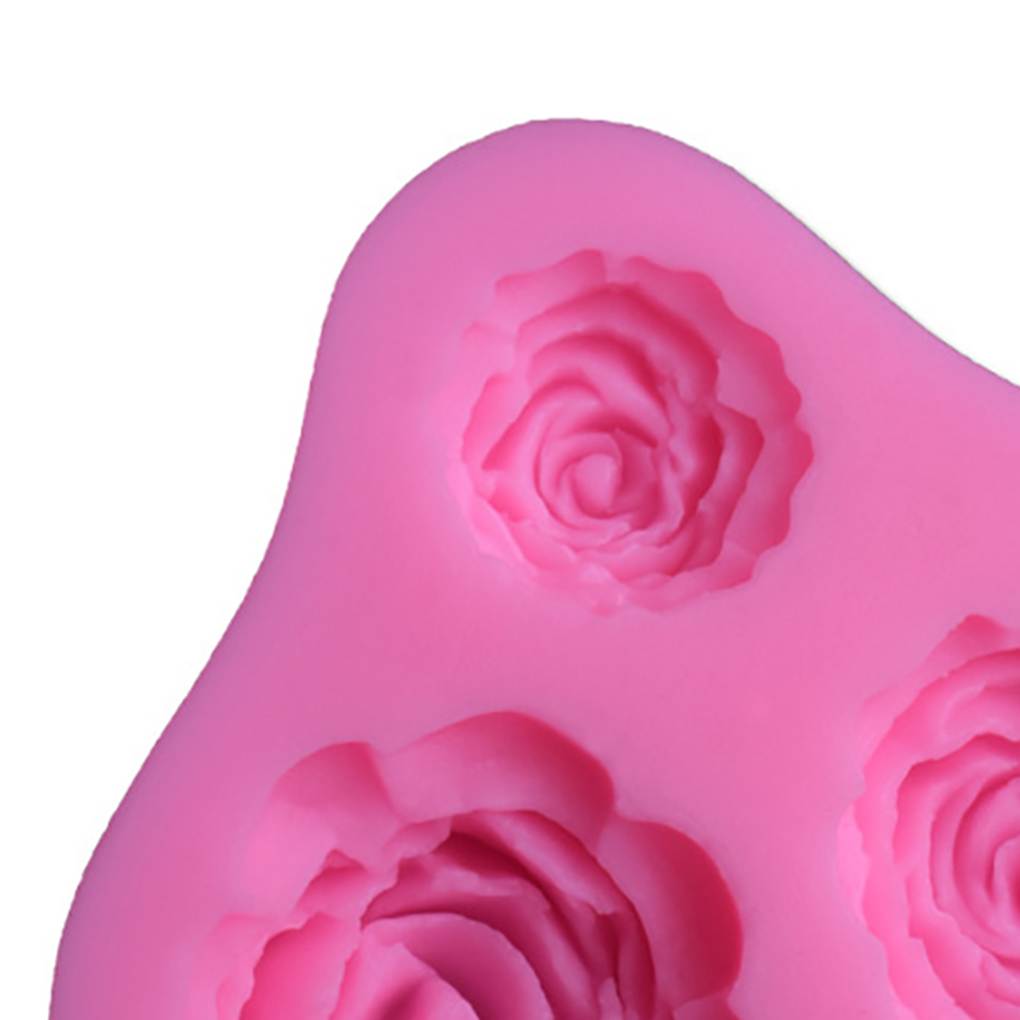 Rose Flower Sugarcraft Cupcake Kitchen Cake Mould Soap Candy Chocolate Baking Tools