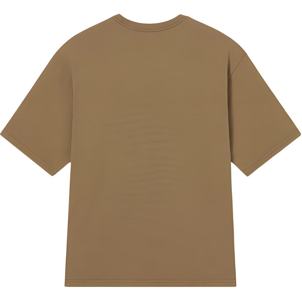 Levis Casual Comfortable Loose Ribbed Round Neck Short Sleeve T-Shirt Men T-Shirts Brown A5850-0013