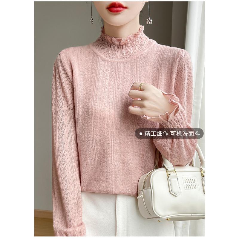 Women S Half Turtleneck Long Sleeve Pullover Top For Commute Casual Wear