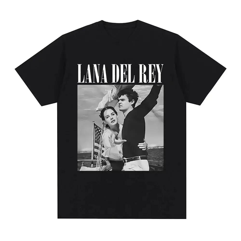 Singer Lana Del Rey Print T Shirt Men Women Fashion Hip Hop Streetwear Harajuku Short Sleeve T Shirt Unisex