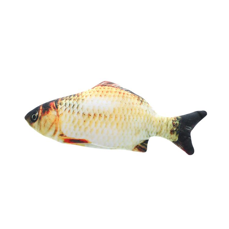 Electric Fish Cat Toy With Catnip Funny Interactive Pet Pillow Chew Bite Kick Toy for Cats