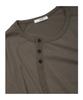 ETCE Curved Henley Neck Tee (Brown)