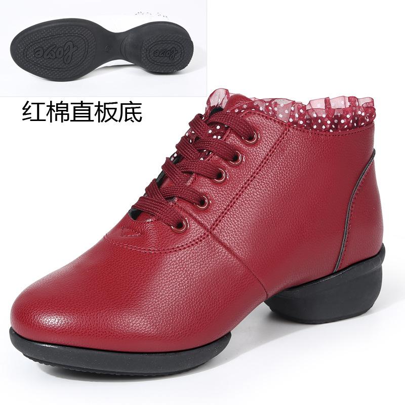 Square Dance Shoes Dance Shoes Female Adult Soft Sole Middle Heel Sailor Dance Shoes Dance Shoes Performance Shoes New Mesh