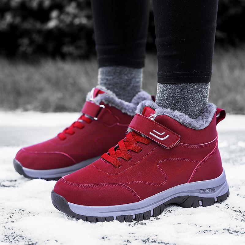 Winter cotton shoes piled thickened warm casual outdoor snow boots