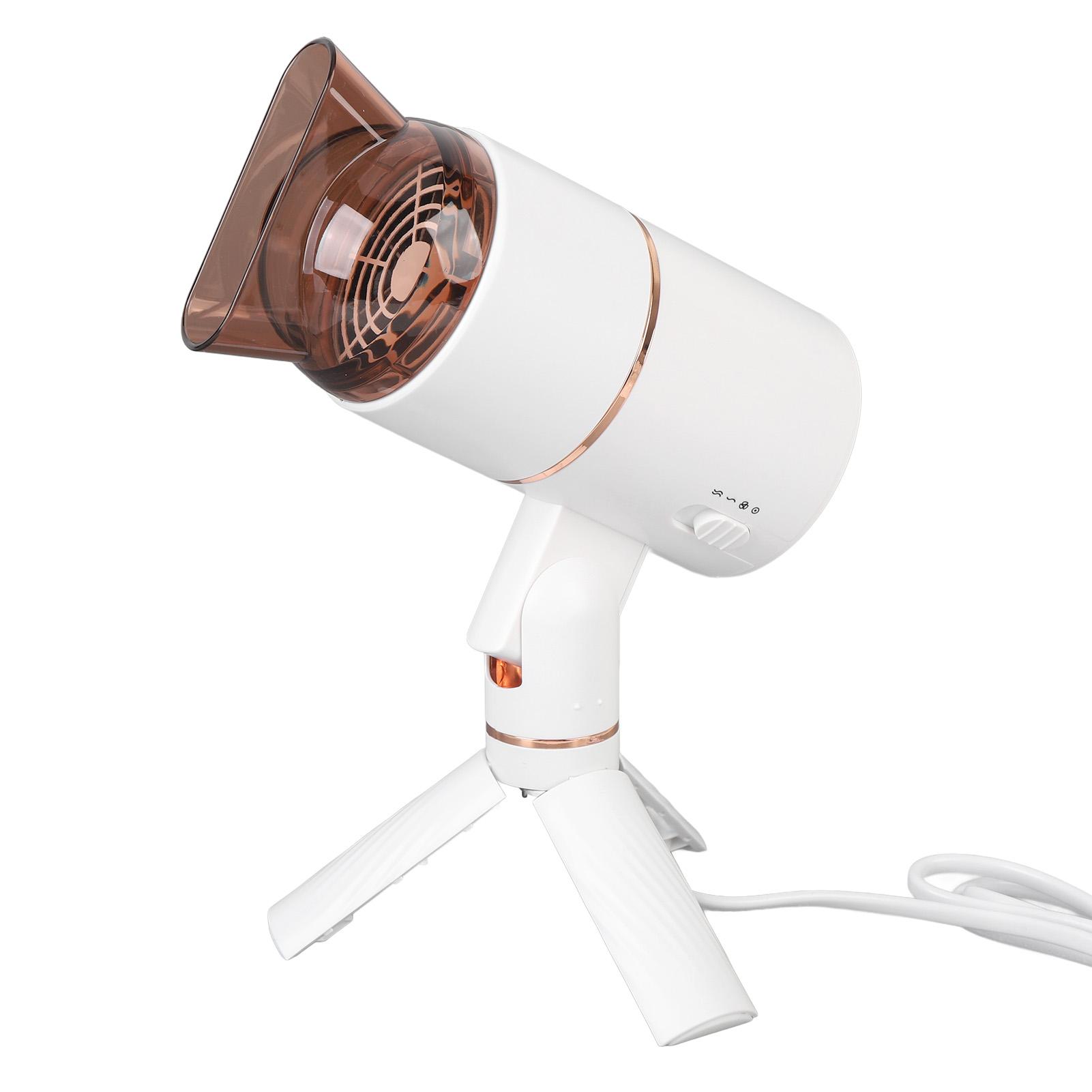 

Фен с ионизацией, быстросохнущий фен для волос со складной ручкой, штативом, 3 режимами нагрева для US Plug