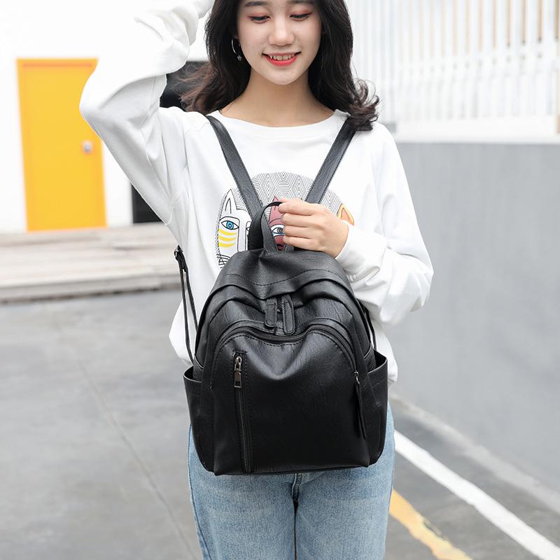 Versatile and Fashionable Backpack for Going Out, Student College-style Schoolbag, Large-capacity Backpack