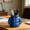 Yousheng Down Jacket Pen Holder, 3D Printed Funny Puffer Jacket Pencil Cup, Small Desk Organizer Storage Box for Home Office Desktop Decor