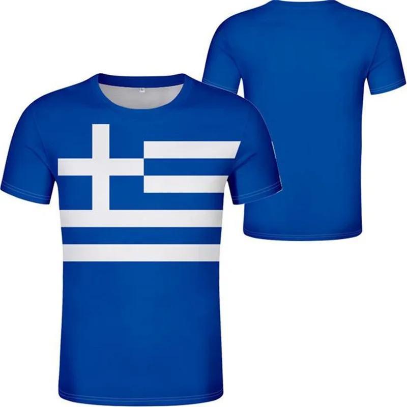 ETST25 Hellas Totem Griekenland Embleem Grafische T-shirts Herenkleding 3D Print Griekse Nationale Vlag T-shirt Mode Streetwear Tops T-shirt L