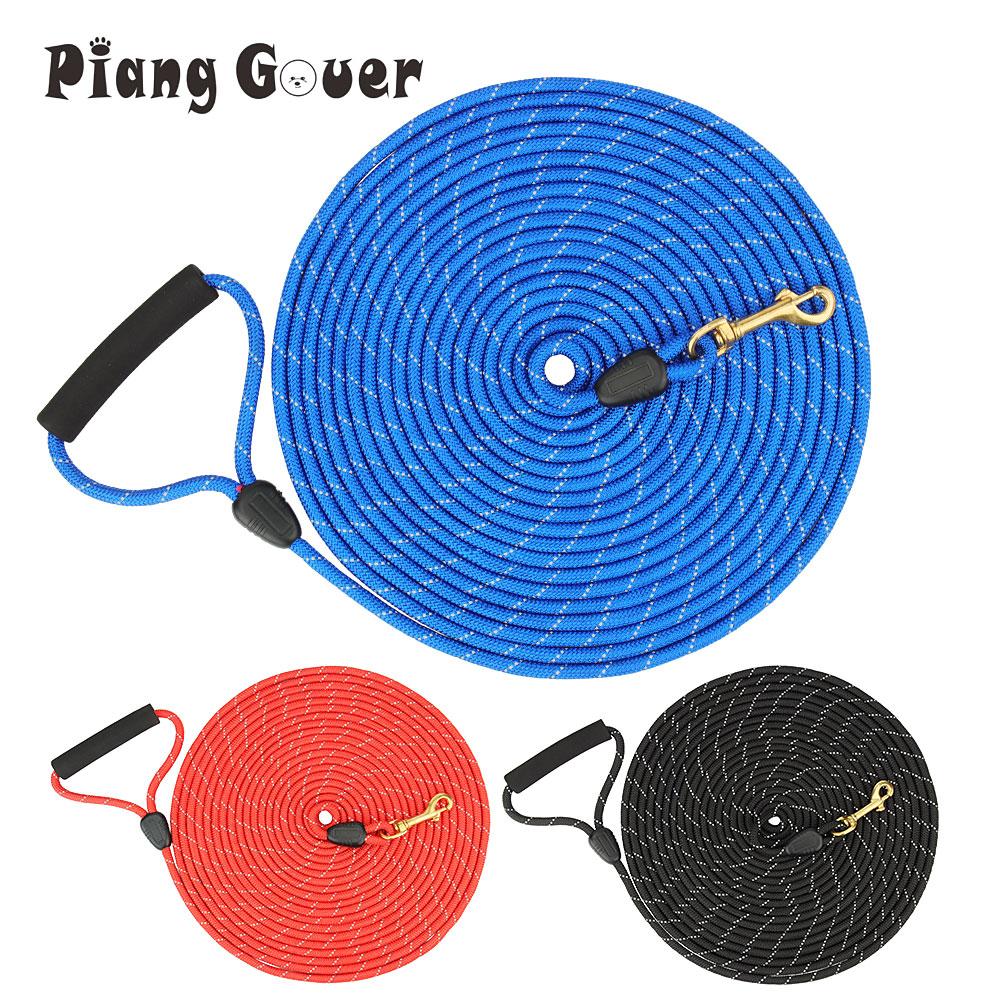 Reflective Dog Leashes Long Pet Leash Outdoor Puppy Cat Dog Training Walk Tracking Rope 5M/10M/20M