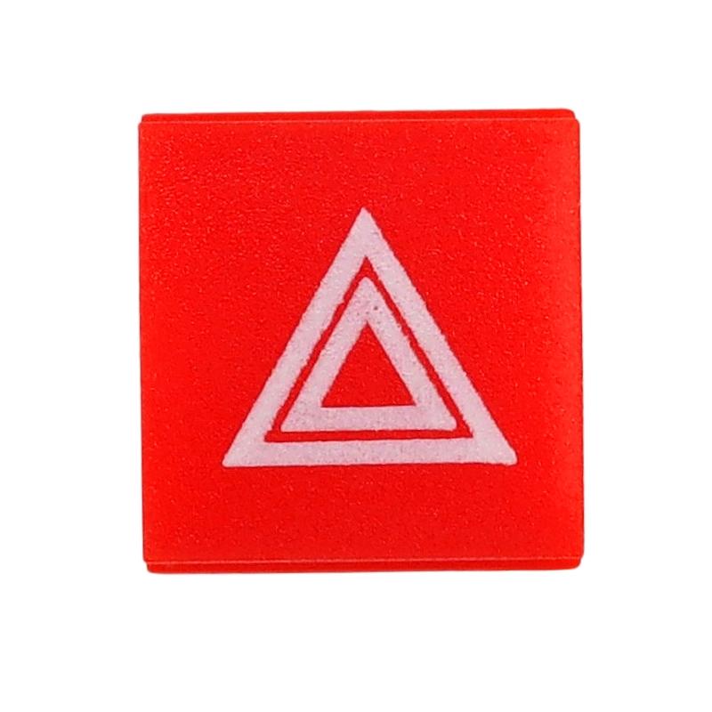 Insert red symbol of the hazard warning light switch universal equivalent Hella 9XT713630-391 ELMOT