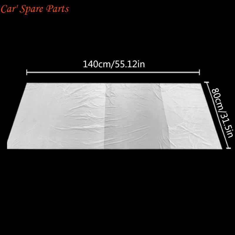 Y4UA 100pcs Vehicle Dustproof Covers Car Covers Transparent Car Chair Covers Plastic Car Protector 140x80cm