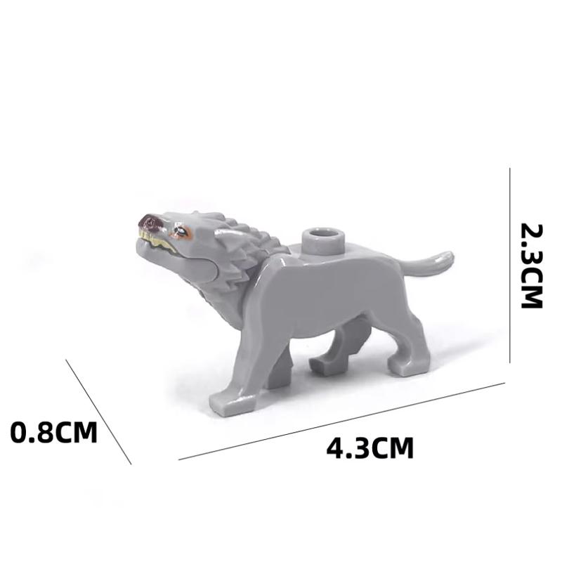 

MOC Animal Маленький волк Строительные блоки Street View Ферма Пастбище Зоопарк Зверь Сад Средневековый DIY Аксессуары Кирпичи Хэллоуин Игрушки