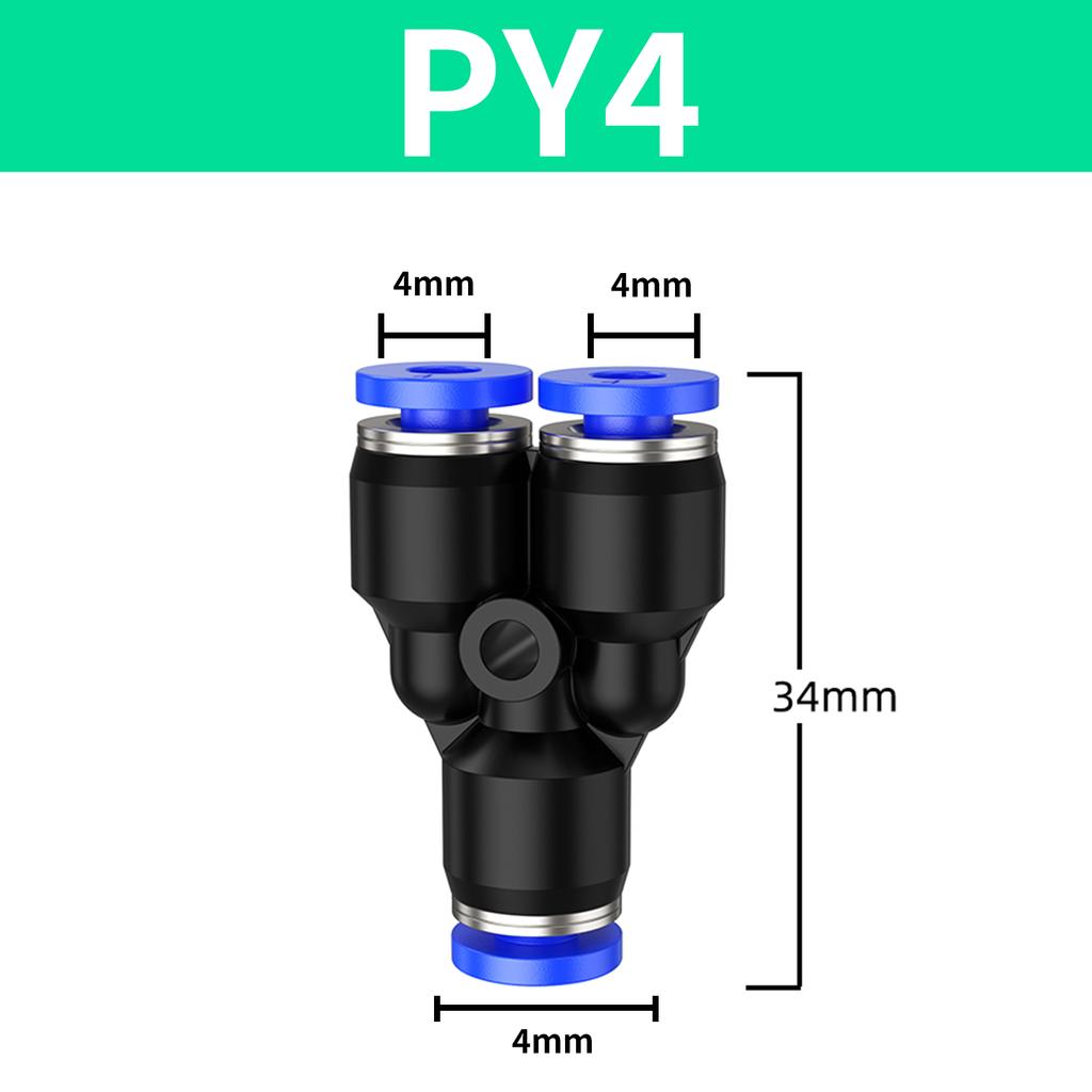 1/10/50PCS Pneumatic Fitting Pipe Connector Tube Air Quick Fitting Water Push In Hose Plastic PY 4mm 6mm 8mm 10mm 12mm 14mm 16mm