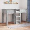 Bunk Bed for Kids Concrete Grey 75 x 190 cm Engineered Wood