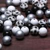 100 Beads 16mm Wooden Loose Spacer Beads for Crafts Making, Colorful Farmhouse Wooden Beads for Home Decor